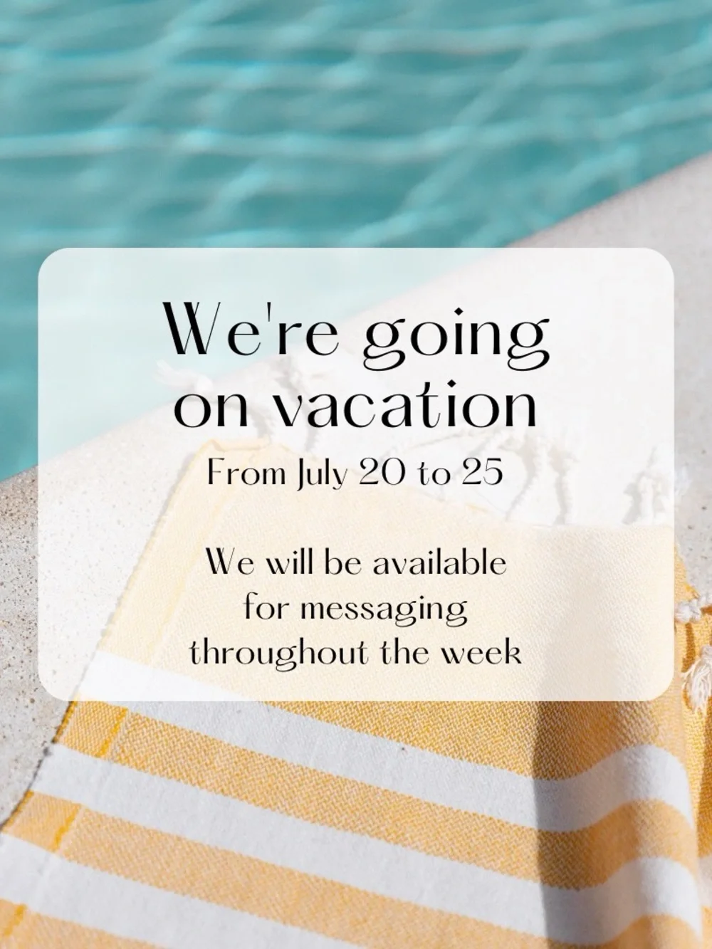 On Vacation